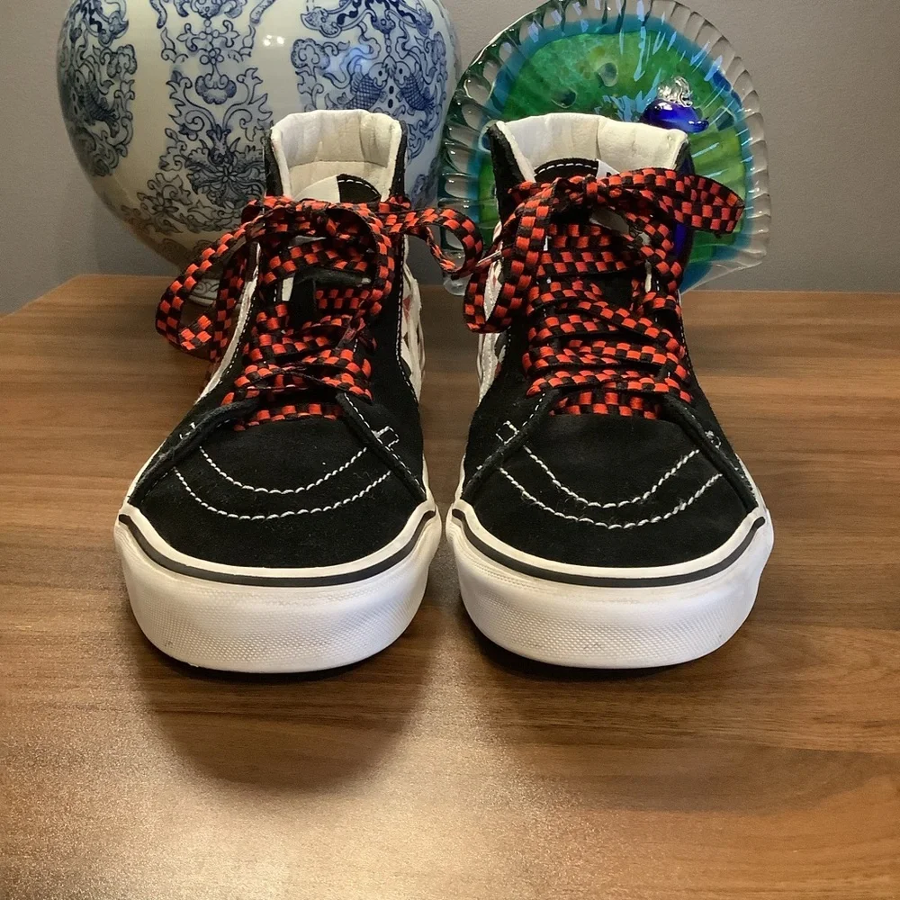 Vans Sk-8 Hi-Top Checkerboard Sneakers- Women Size‎ 9/Men size 7.5